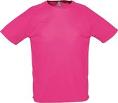 SOLS Heren Sportief T-Shirt met korte mouwen Performance (Neonroze)