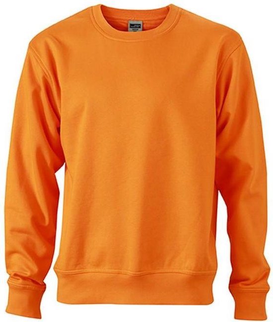 James and Nicholson Uniseks werkkleding Sweatshirt (Oranje)