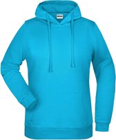 James And Nicholson Vrouwen/dames Basic Hoodie (Turquoise)