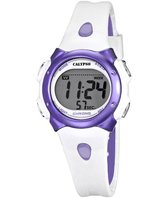 Calypso K5609/2 digitaal horloge 34 mm 100 meter wit/ paars