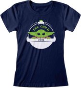 Star Wars Dames Tshirt -XL- The Mandalorian - The Child Blauw