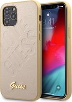 Guess IriDescent Love Hard Case - Apple iPhone 12 Pro Max (6.7'') - Goud