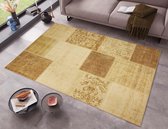 Patchwork vloerkleed Calvin - goud 200x290 cm