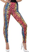 SMIFFYS - Multikleurige luipaard legging voor volwassenen - Accessoires > Panty's en kousen