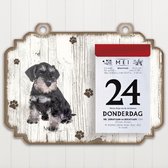 Scheurkalender 2023 Hond: Dwergschnauzer