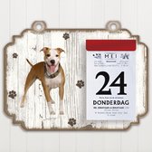 Scheurkalender 2023 Hond: Amerikaanse StaffordshireterriÃ«r