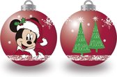 Arditex Boules de Noël Mickey Mouse 8 Cm Rouge 6 Pièces