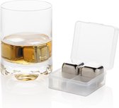 XD Design Whiskey stones set - 4 stuks inclusief handige opbergdoosje - Whiskey stones - Whiskey stenen - Whiskey ijsblokjes - Whisky stones - Wiskey stones - Wisky stones - Herbruikbare ijsk