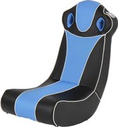 Trend24 - Game stoel - Gaming stoel - Multimediastoel - Schommelstoel met luidspreker - Surroundsound - Blauw