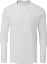 UA CGI LS Golf Mock-White / White / Jet Gray