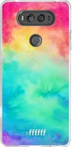 LG V20 Hoesje Transparant TPU Case - Rainbow Tie Dye #ffffff
