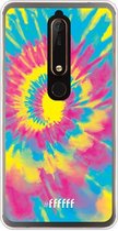Nokia 6 (2018) Hoesje Transparant TPU Case - Psychedelic Tie Dye #ffffff