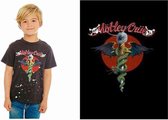 Motley Crue - Feelgood Red Circle Kinder T-shirt - Kids tm 14 jaar - Zwart