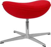 IVOL Egg chair voetenbank - Rood - Hocker Egg chair