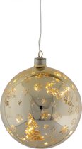 Peha Kerstbal Met Figuren Led 15 Cm Glas Goud