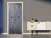 Sticky Decoration - Luxe Deursticker Oude deur met stalen ruitmotief - op maat voor jouw deur