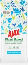 Ajax Plantaardige Reinigingsdoekjes Badkamer en Toilet 100 stuks