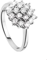 The Jewelry Collection Ring Zirkonia - Zilver