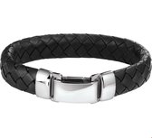 TFT Armband Staal Leder 13,5 mm 19 cm