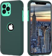 Telefoonhoesje - Back Cover - Geschikt Voor Apple IPhone 11 Pro - Groen En Aqua Telefoonhoesje - Back Cover - Geschikt Voor Apple IPhone 11 Pro - Groen En Aqua