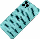 Apple iPhone Xr - Silicone hoesje Liam blauw - Geschikt voor