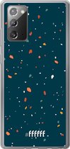 Samsung Galaxy Note 20 Hoesje Transparant TPU Case - Terrazzo N°9 #ffffff