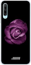 6F hoesje - geschikt voor Huawei P Smart Pro -  Transparant TPU Case - Purple Rose #ffffff