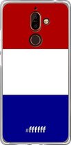 Nokia 7 Plus Hoesje Transparant TPU Case - Nederlandse vlag #ffffff