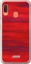 Samsung Galaxy A20e Hoesje Transparant TPU Case - Scarlet Canvas #ffffff