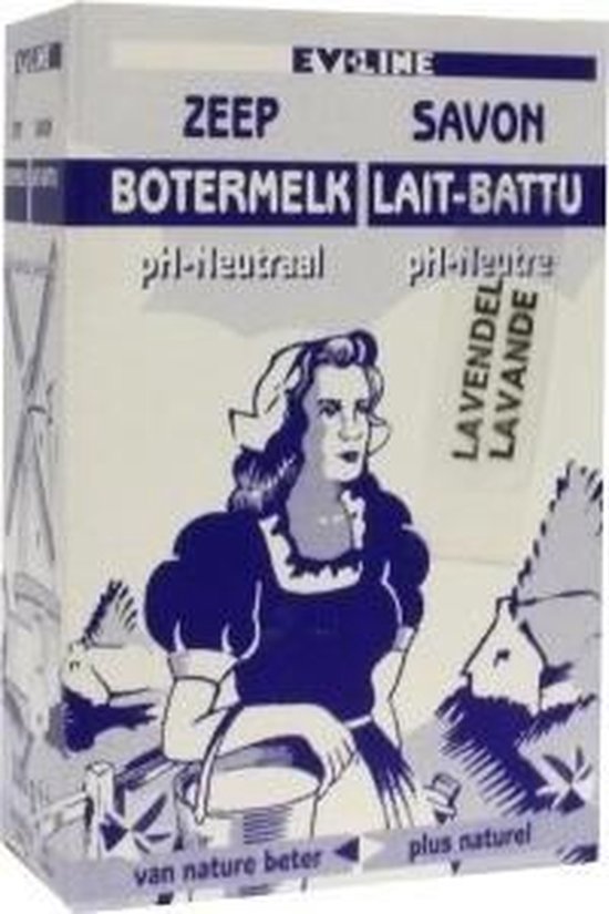 Evi Line Botermelk zeep lavendel 100 gram | bol.