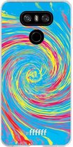 LG G6 Hoesje Transparant TPU Case - Swirl Tie Dye #ffffff