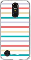 LG K10 (2017) Hoesje Transparant TPU Case - Pastel Tracks #ffffff