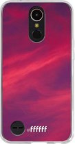 LG K10 (2017) Hoesje Transparant TPU Case - Red Skyline #ffffff