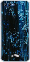 Honor 10 Hoesje Transparant TPU Case - Bubbling Blues #ffffff