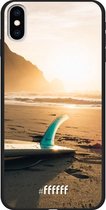 iPhone Xs Max Hoesje TPU Case - Sunset Surf #ffffff