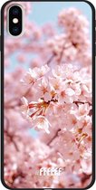 iPhone Xs Max Hoesje TPU Case - Cherry Blossom #ffffff