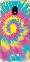 Samsung Galaxy J3 (2017) Hoesje Transparant TPU Case - Psychedelic Tie Dye #ffffff