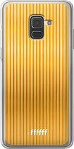 Samsung Galaxy A8 (2018) Hoesje Transparant TPU Case - Bold Gold #ffffff