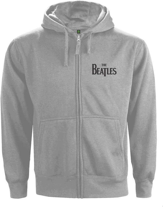 The Beatles - Drop T Logo Vest met capuchon - L - Grijs