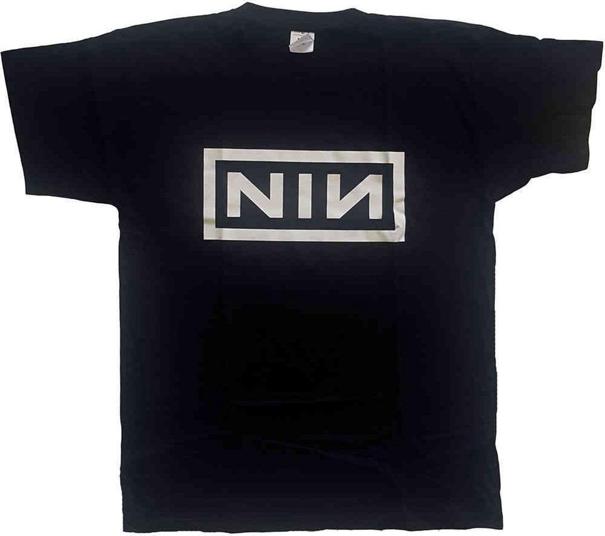 Nine Inch Nails - Classic Logo Heren T-shirt - L - Zwart
