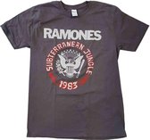 Tshirt Homme Ramones -L- Subterraneun Jungle Grijs