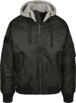 Urban Classics Bomber jacket -S- Hooded MA1 Zwart