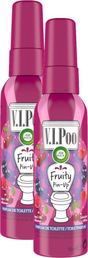 Rafraîchisseur de toilette Fruity Pin-Up Air Wick VIPoo - 2 x 55 ml |  bol.com