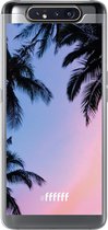 Samsung Galaxy A80 Hoesje Transparant TPU Case - Sunset Palms #ffffff