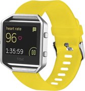 By Qubix - FitBit Blaze sport horloge band / siliconen alleen voor Fitbit Blaze - Geel