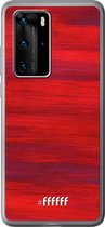 Huawei P40 Pro Hoesje Transparant TPU Case - Scarlet Canvas #ffffff