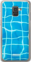 Samsung Galaxy A8 (2018) Hoesje Transparant TPU Case - Blue Pool #ffffff