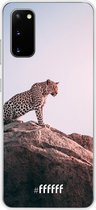 Samsung Galaxy S20 Hoesje Transparant TPU Case - Leopard #ffffff