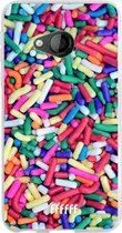 HTC U Play Hoesje Transparant TPU Case - Sprinkles #ffffff