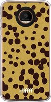 Motorola Moto Z Force Hoesje Transparant TPU Case - Cheetah Print #ffffff